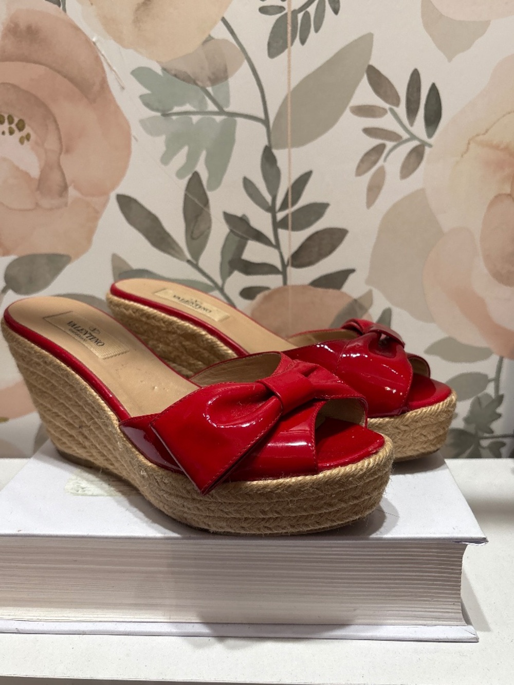 Valentino red espadrilles
